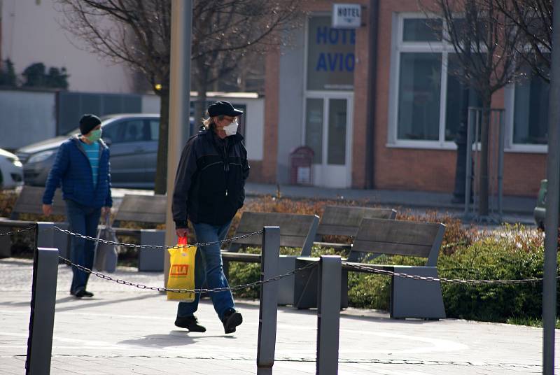 Prostějovské centrum v době koronavirové - pátek 27. 3. 2020 dopoledne