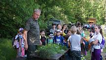 Den dětí s vojenskými lesy v lokalitě Osina v Krumsíně - 4. 6. 2019