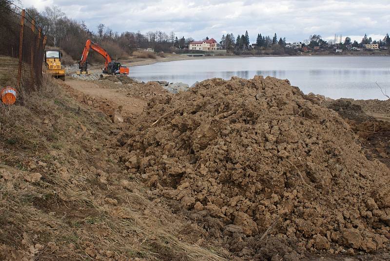 Výstavba cyklostezky podél severního břehu plumlovské přehrady - 18. února 2020