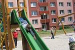 Dětské hřiště v Tylově ulici v Prostějově