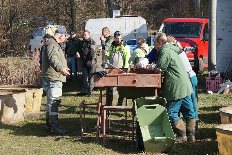 Výlov hamerského rybníka - 30. 3. 2019