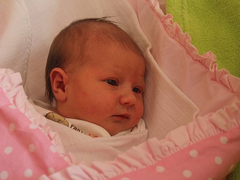 Lilien Lišková, Plumlov, narozena 11. srpna v Prostějově, míra 48 cm, váha 2600 g