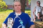 David Hepnar bojuje s s Amyotrofickou laterální sklerózou (ALS). Na menším snímku s manželkou Žanetou, v době, kdy mu ještě nemoc dovolila věnovat se práci na domě