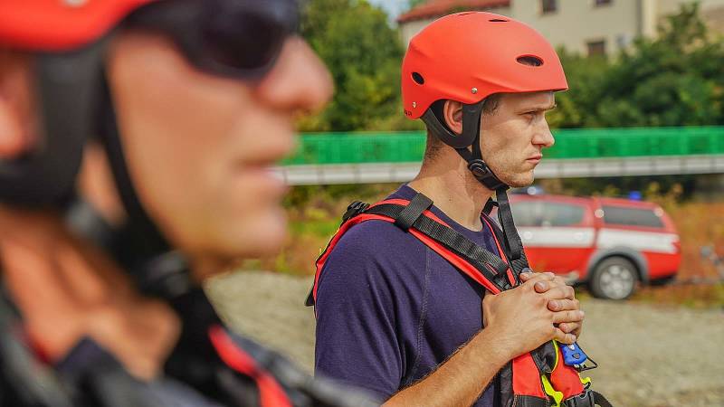 Cvičení Příval 2021, se uskutečnilo ve středu 15. září na plumlovské přehradě.