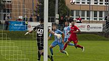 Prostějov (v modro-bílém) remizoval s Brnem 0:0.