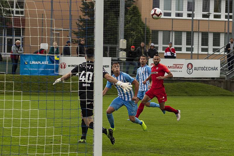 Prostějov (v modro-bílém) remizoval s Brnem 0:0.