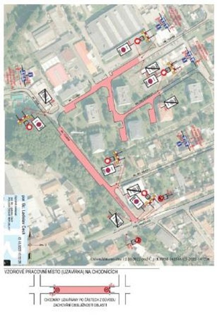 Vyznačené ulice budou v období od 11. do 21. dubna 2023 uzavřeny pro veškerou dopravu. Foto: Magistrát města Prostějova