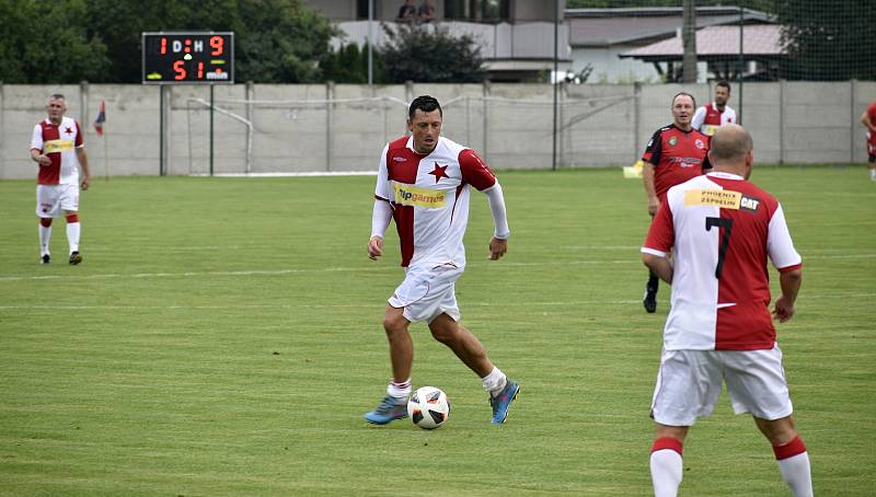 V rámci oslav 90. výročí fotbalu v Kostelci na Hané, se představili bývalí hráči pražské Slavie a v krajském derby Čechovice. 28.8. 2022