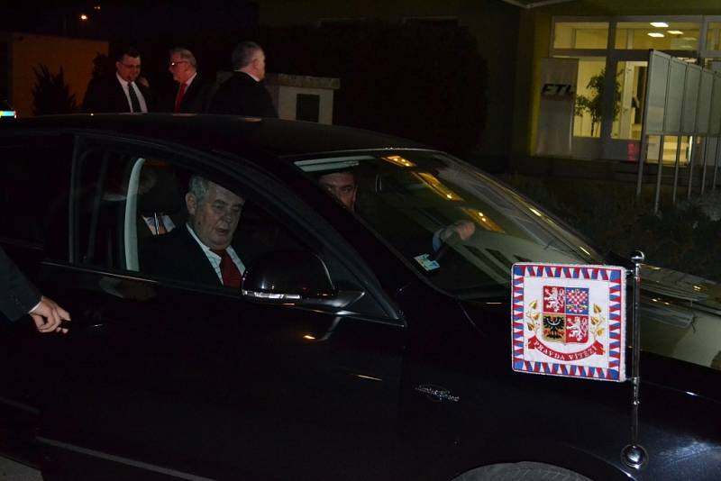 Návštěva prezidenta Miloše Zemana v prostějovské společnosti FTL