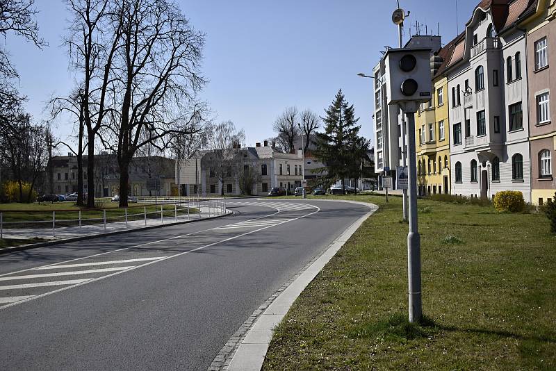 Nouzový stav a zákaz vycházení vylidnily centrum Prostějova. 27.3. 2020