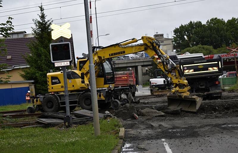 Rekonstrukce železničního přejezdu ve Vrahovické ulici  - 8. 6. 2020