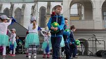 Vystoupení mateřských školek z Prostějova na velikonočním jarmarku