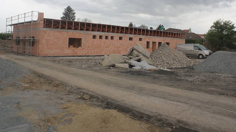 Přestavba koupaliště ve Vrahovicích na konci dubna 2018