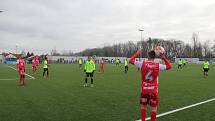 Fotbalisté Prostějova (v zeleném) porazili Pardubice 3:1.