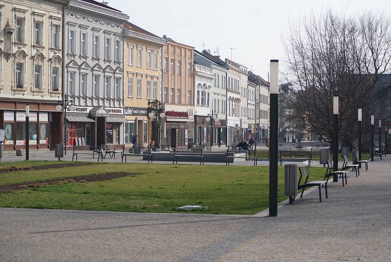 Prostějovské centrum v době koronavirové - pátek 27. 3. 2020 dopoledne