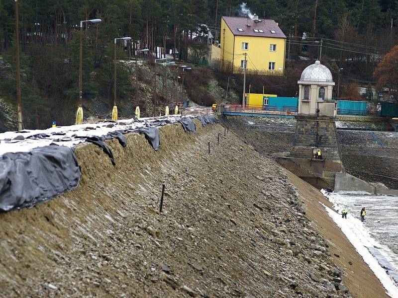 Revitalizace plumlovské přehrady - únor 2013