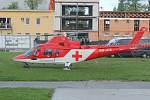 Při cyklistickém závodě na prostějovském velodromu se zranilo několik cyklistů, zasahoval i vrtulník záchranářů