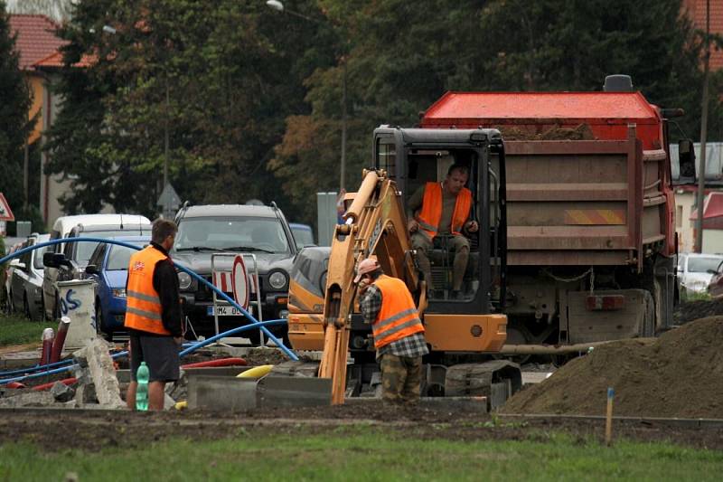 Opravy Olomoucké ulice v Prostějově. Uzavírka potrvá do 8. září