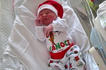 Prvním narozeným miminkem roku 2024 v prostějovské nemocnici je Violka Hudečková z Čelechovic na Hané. Foto: Nemocnice AGEL Prostějov
