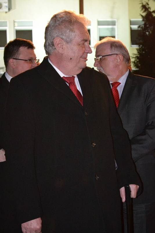 Návštěva prezidenta Miloše Zemana v prostějovské společnosti FTL