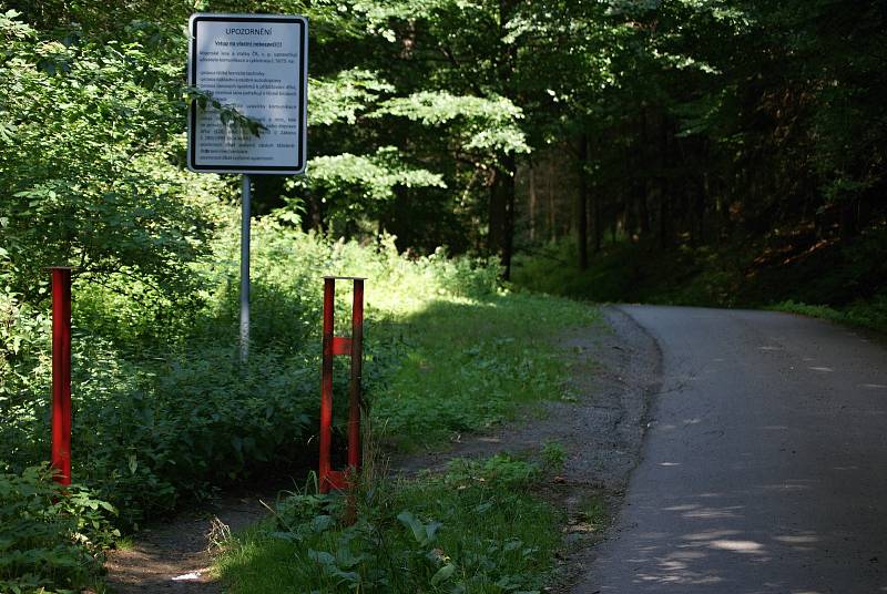 Zákaz vstupu do vojenského újezdu Březina