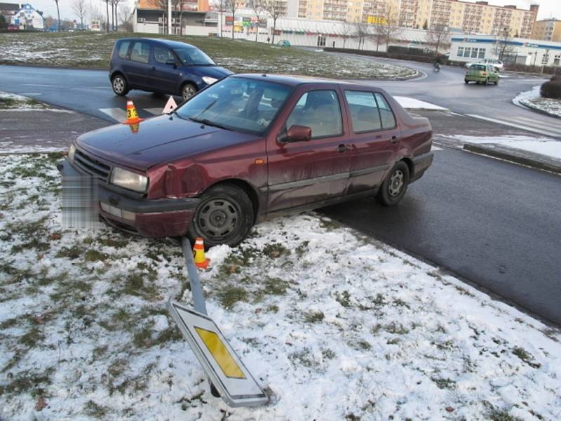 Nehoda venta na kruhovém objezdu spojujícím ulice Plumlovská, J. Lady a Anglická