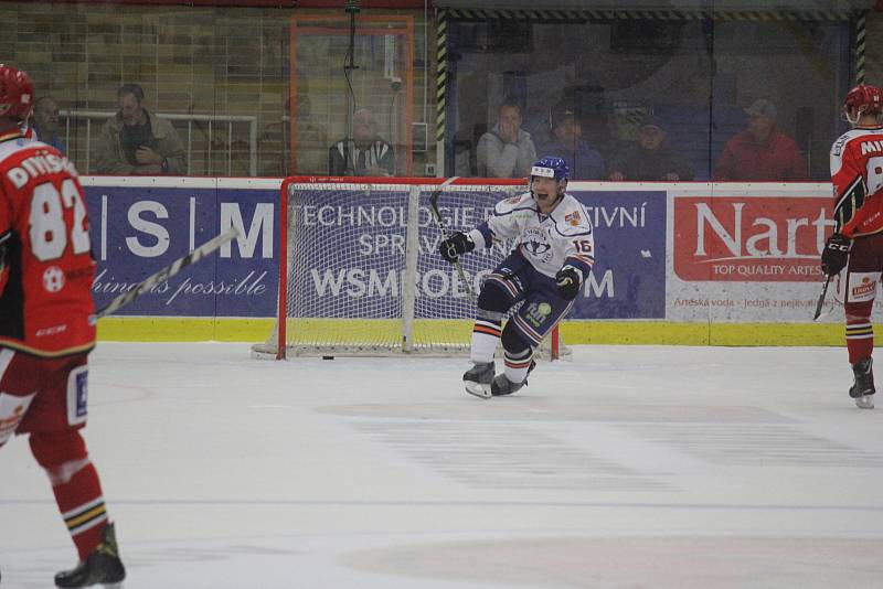 2. kolo WSM Ligy, LHK Jestřábi Prostějov - HC Stadion Litoměřice 1:4 (1:0, 0:1, 0:3). Aleš Pavlas (Litoměřice)