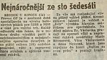 Výstřižek ze Stráže lidu z roku 1966