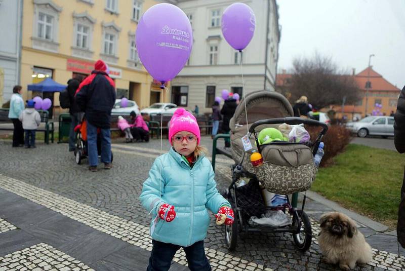 Vypuštění balonků k Ježíškovi v Prostějově