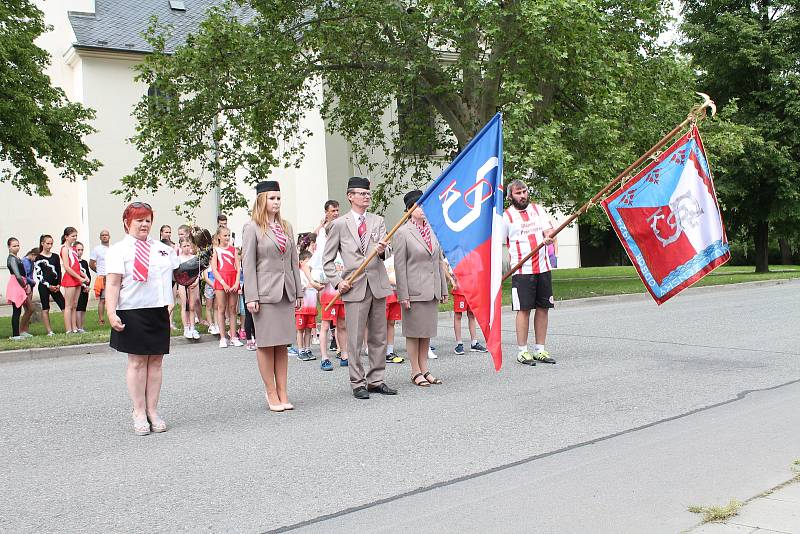 V sobotu se v Olšanech u Prostějova slavilo 100 let založení Sokola. 1.6. 2019