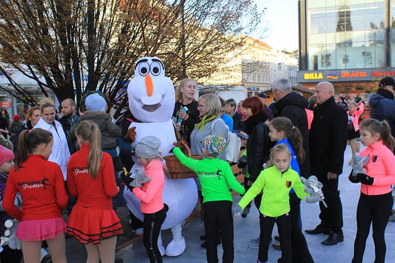 Otevření kluziště na prostějovském náměstí, 8.11. 2019