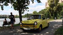 Trabant sraz 2020 u Podhradského rybníka v Plumlově