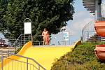 Aquapark v Prostějově uprostřed srpna