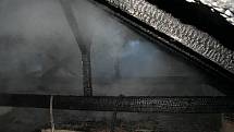 Bedihošť - požár opuštěného domku