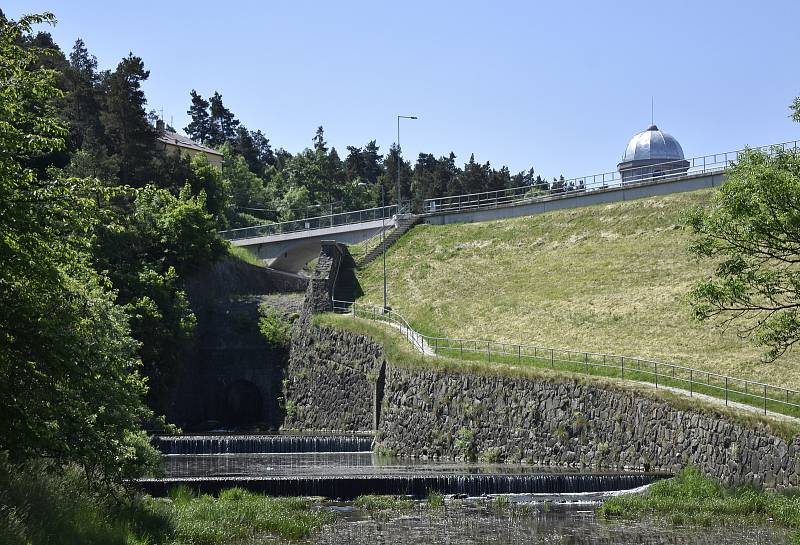 Stavební práce na přelivu výpusti plumlovské přehrady - 3. 6. 2021