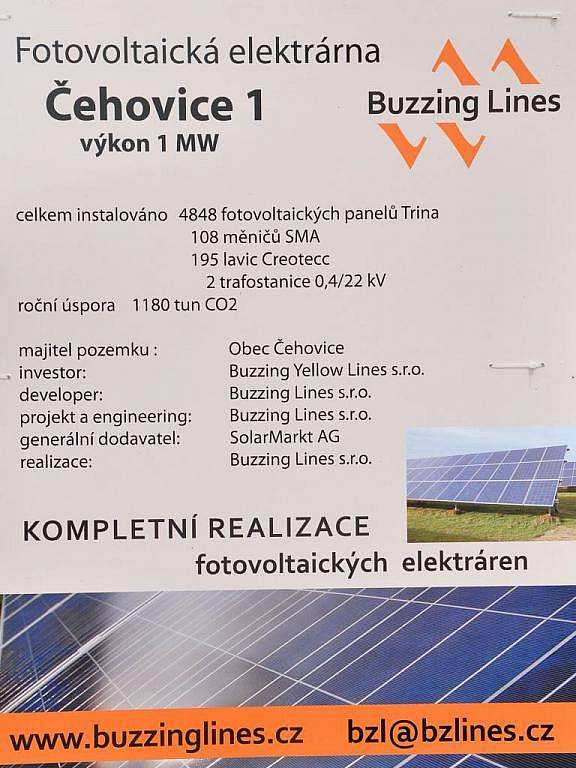 U Čehovic se buduje nová sluneční elektrárna