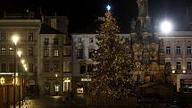 Vánoční strom a výzdoba v Olomouci