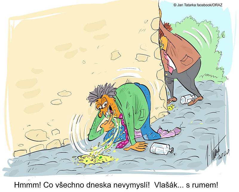 Vtip kreslíře Jana Tatarky z Mostkovic