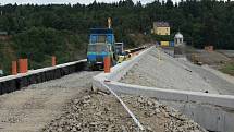 Rekonstrukce hráze plumlovské přehrady - srpen 2013