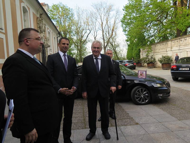 Prezident Miloš Zeman navštívil Fórum partnerských regionů Jihočeského kraje v Českém Krumlově.