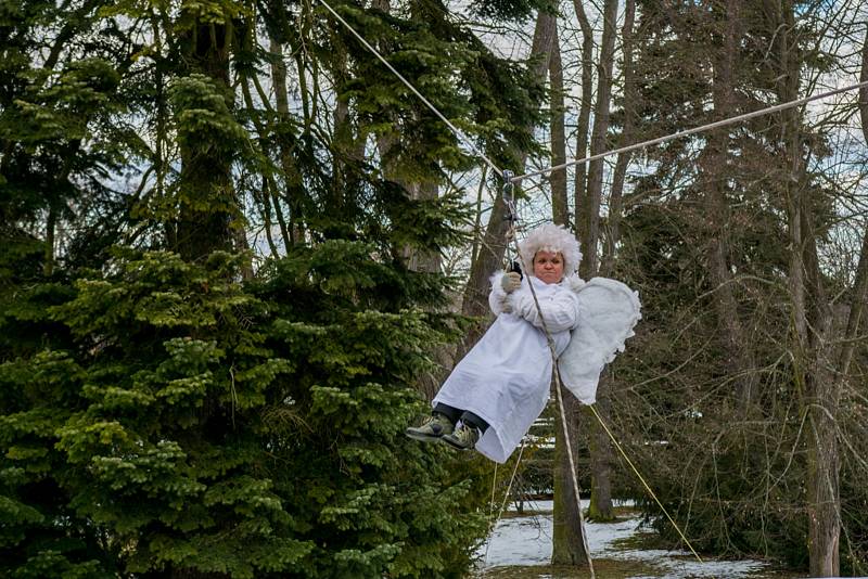 Diváci se při krumlovské pohádce Anděl Páně 1 skvěle bavili.