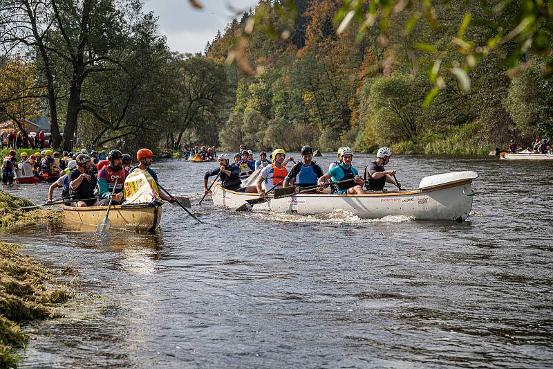 Start soutěžních kategorií z Rožmberka nad Vltavou