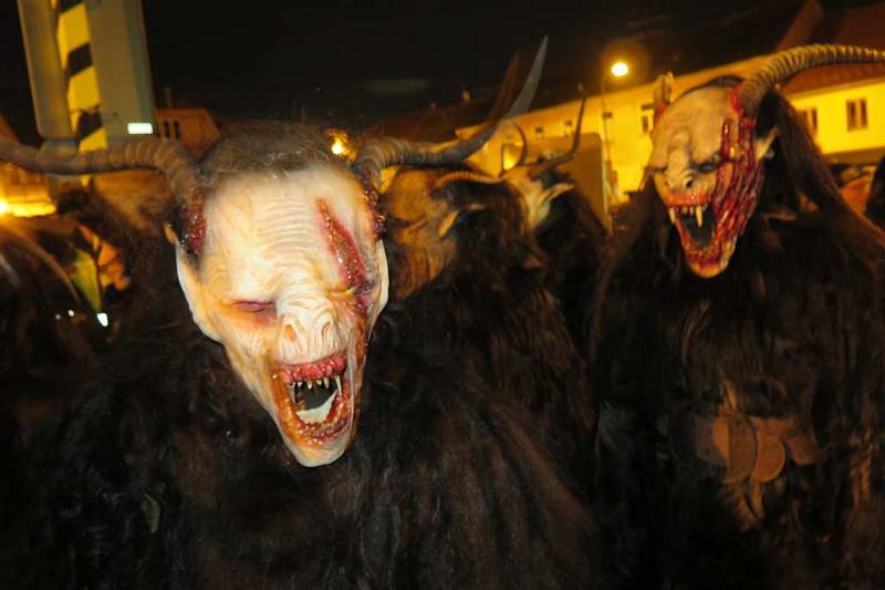 Krampus show v Kaplici 2016. 