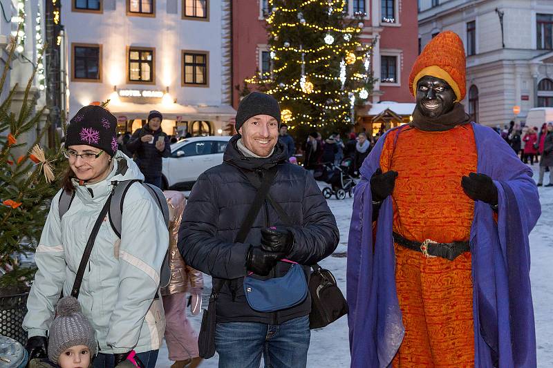 Tři králové ukončili Vánoce v Českém Krumlově.