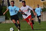 OP muži - 2. kolo: SK Zlatá Koruna (modré dresy) - Sokol Křemže 4:0 (2:0).