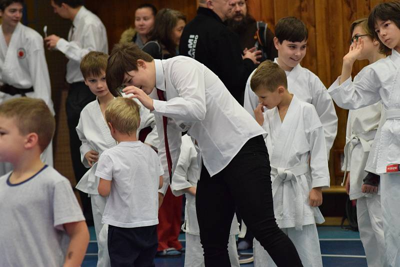 Mikulášský turnaj, poslední z letošní série turnajů Jihočeského svazu japonského karate, pořádal českokrumlovský Shotokan karate klub.