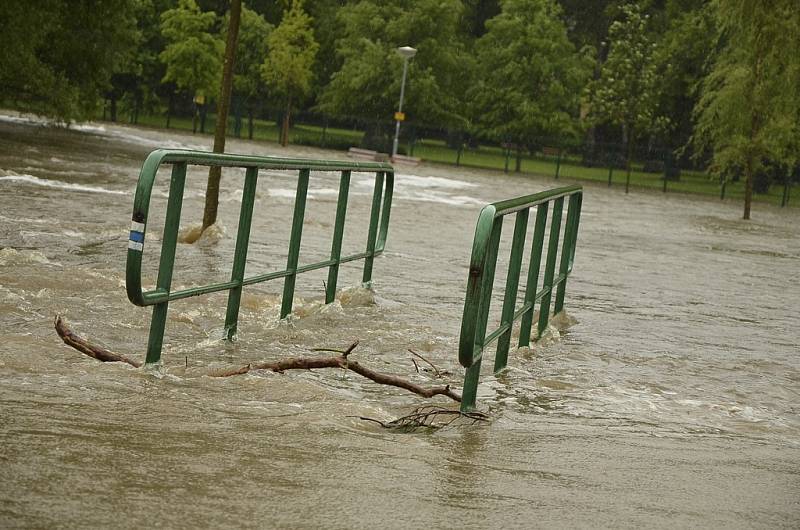 Záplavy v Kaplici.