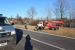 Nehoda nákladního automobilu zastavila na několik hodin provoz na silnici v úseku od Kamenného Újezdu směrem Český Krumlov.