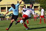 OP muži - 2. kolo: SK Zlatá Koruna (modré dresy) - Sokol Křemže 4:0 (2:0).