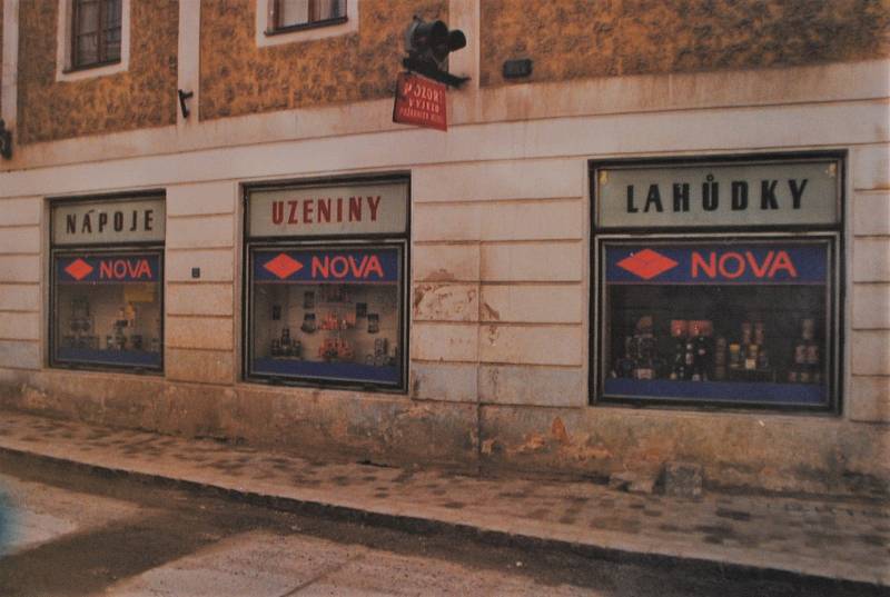 Český Krumlov v roce 1995. Dům č. 49 v Linecké ul.